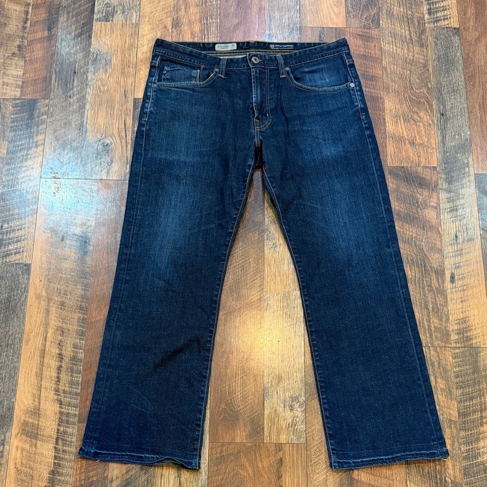 AG Adriano Goldschmied Men's Indigo Straight Jeans 34x30 (3950)